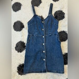 Denim mini dress